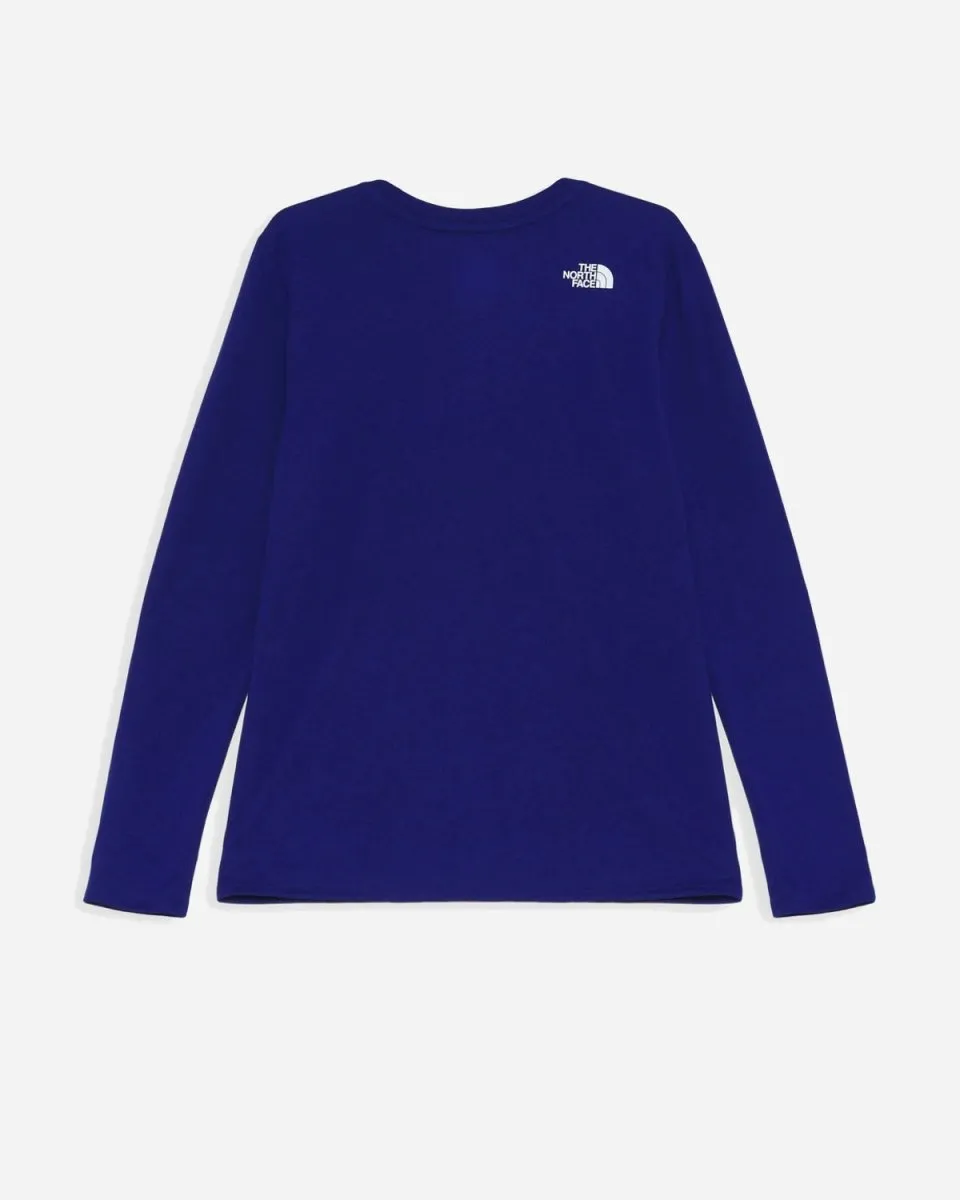 Teens L/S  On MTN Tee - Bolt Blue