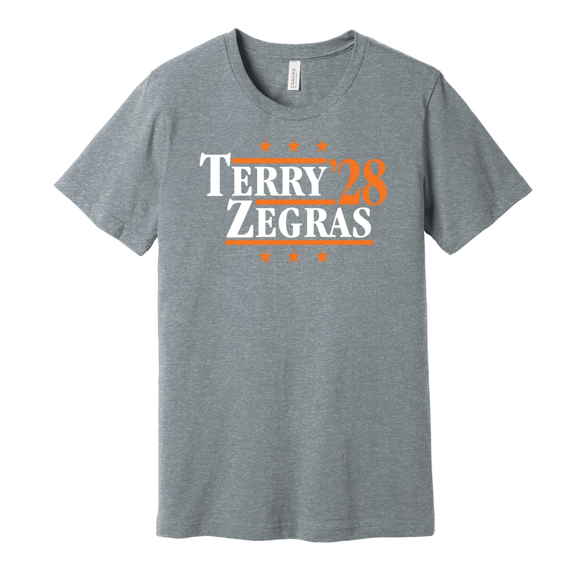 Terry & Zegras '28 - Anaheim Hockey Political Campaign Parody T-Shirt - Hyper Than Hype Shirts