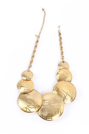 Textured Discs Necklace