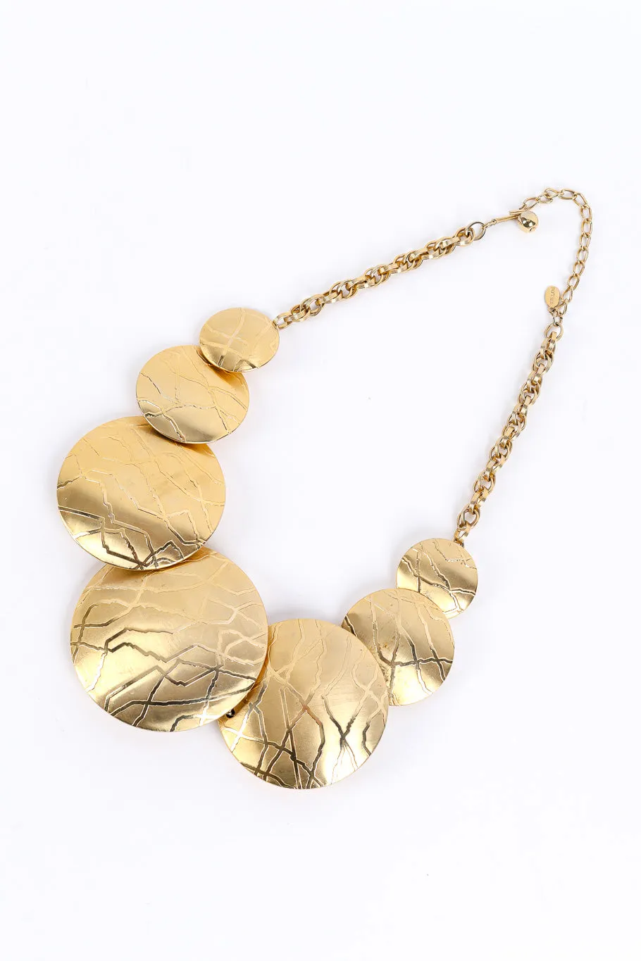 Textured Discs Necklace