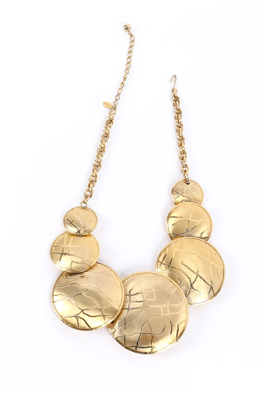 Textured Discs Necklace