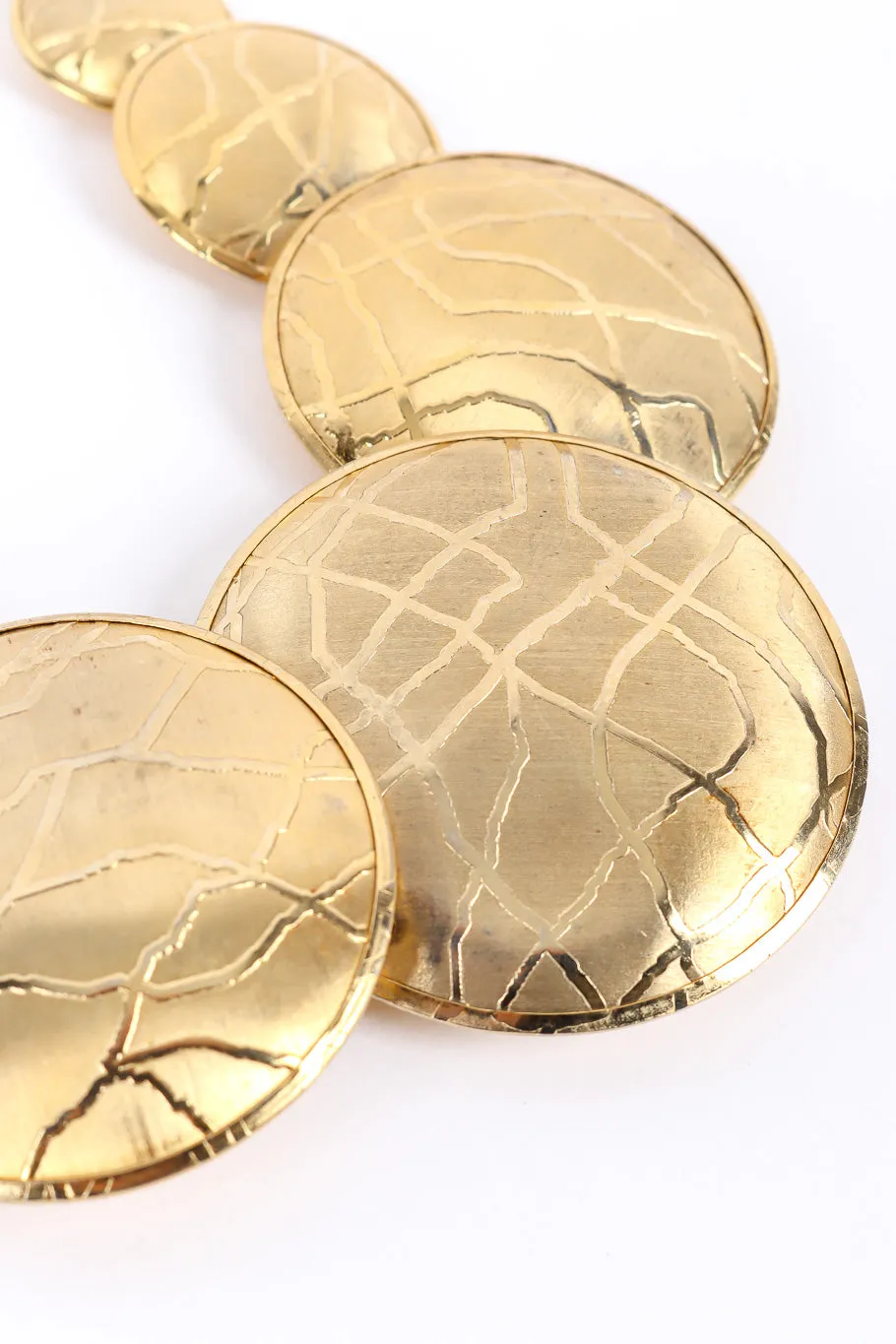 Textured Discs Necklace