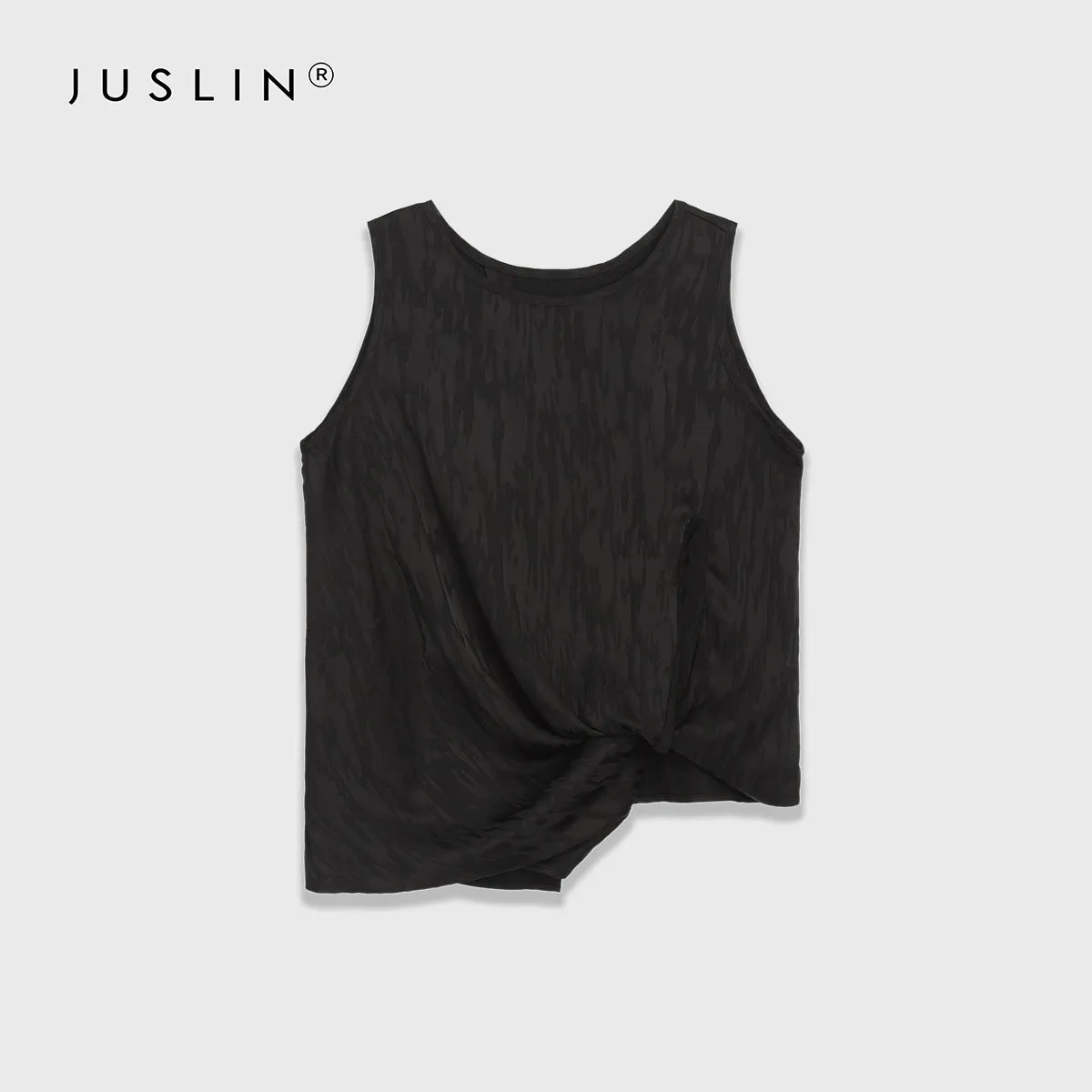 Textured Sleeveless Slim Top