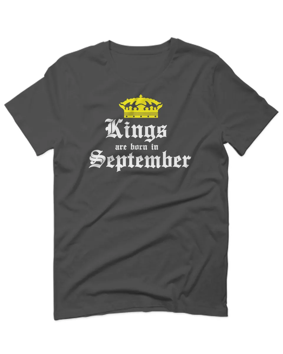 The Best Birthday Gift Kings are Born in September For men T Shirt