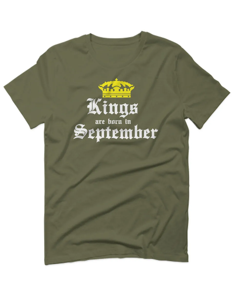 The Best Birthday Gift Kings are Born in September For men T Shirt
