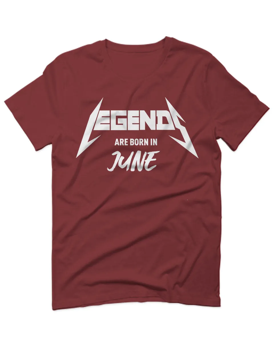 The Best Birthday Gift Legends are Born in June For men T Shirt