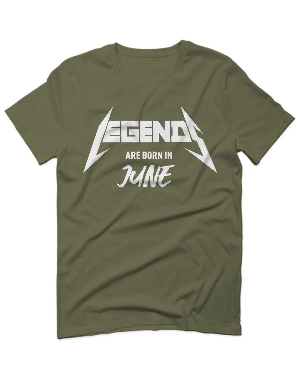 The Best Birthday Gift Legends are Born in June For men T Shirt