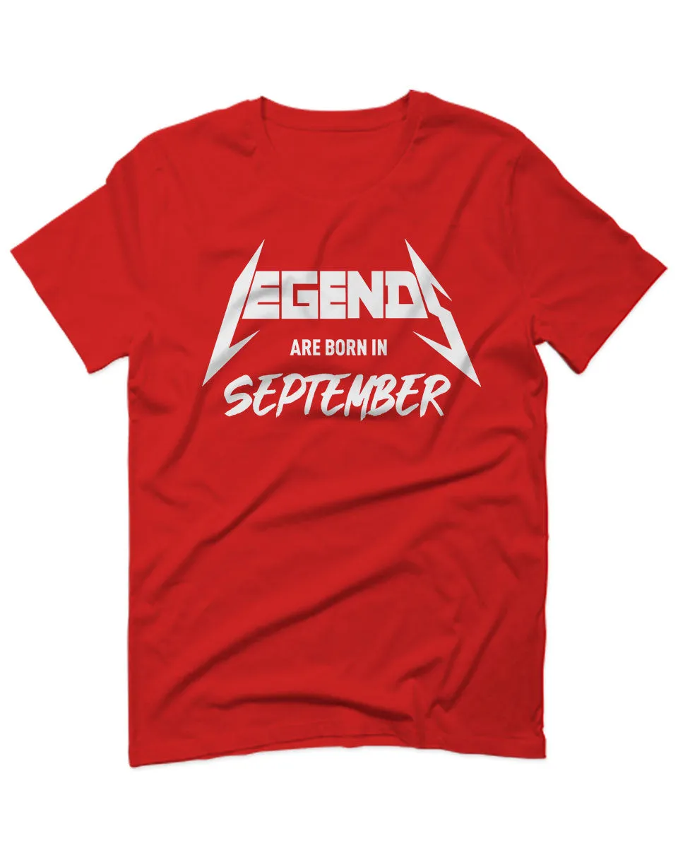 The Best Birthday Gift Legends are Born in September For men T Shirt