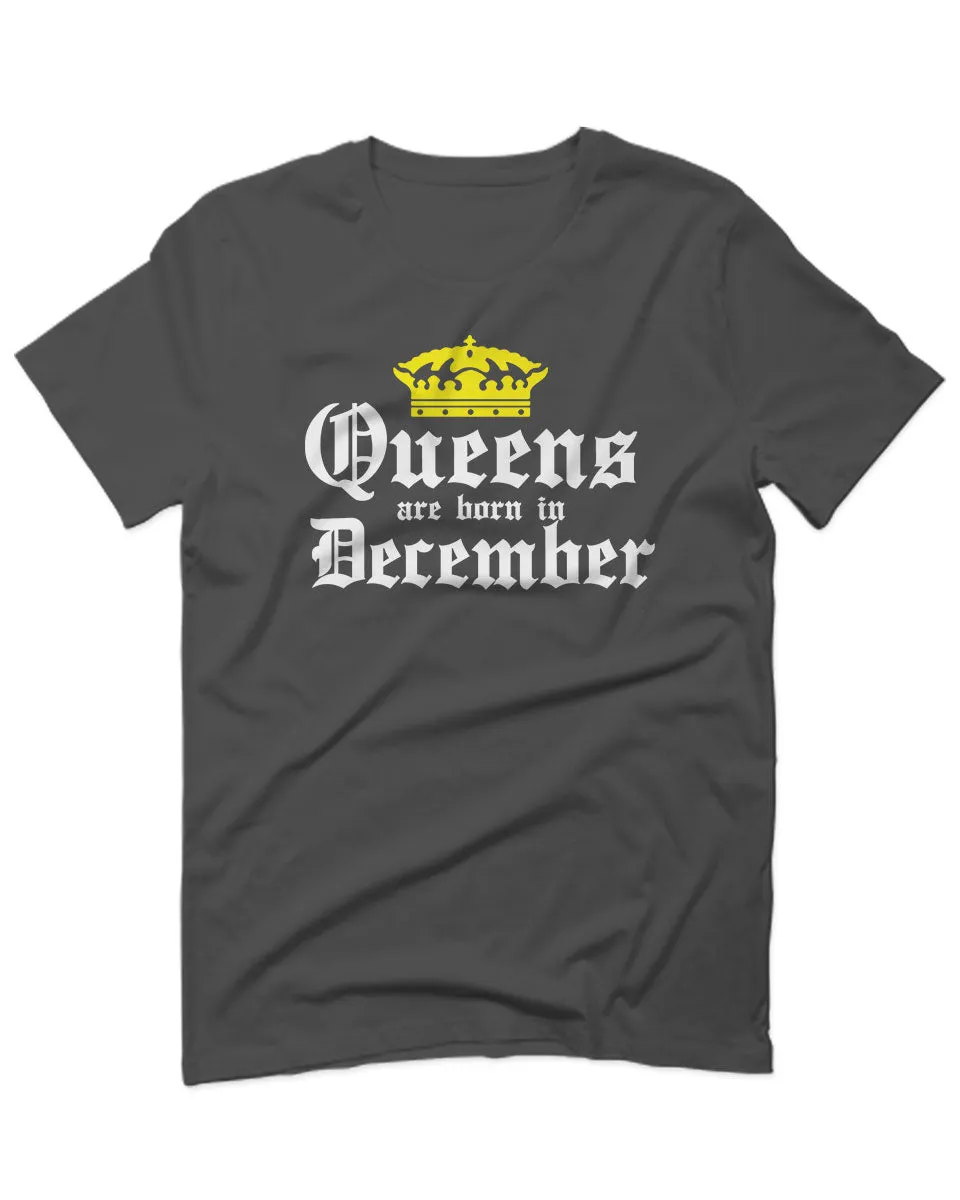 The Best Birthday Gift Queens are Born in December For men T Shirt