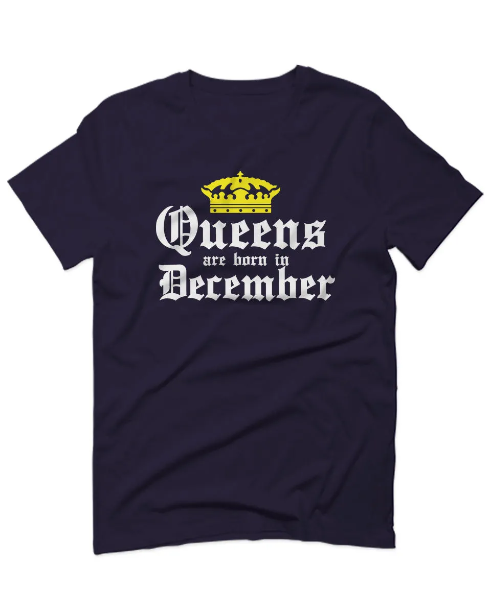 The Best Birthday Gift Queens are Born in December For men T Shirt