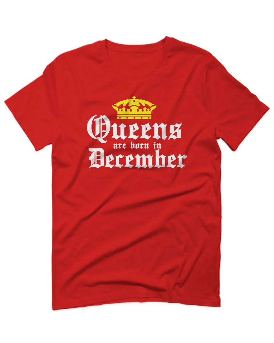 The Best Birthday Gift Queens are Born in December For men T Shirt