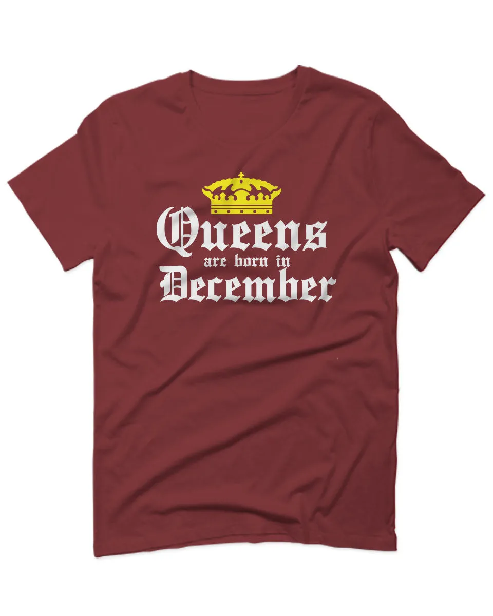 The Best Birthday Gift Queens are Born in December For men T Shirt