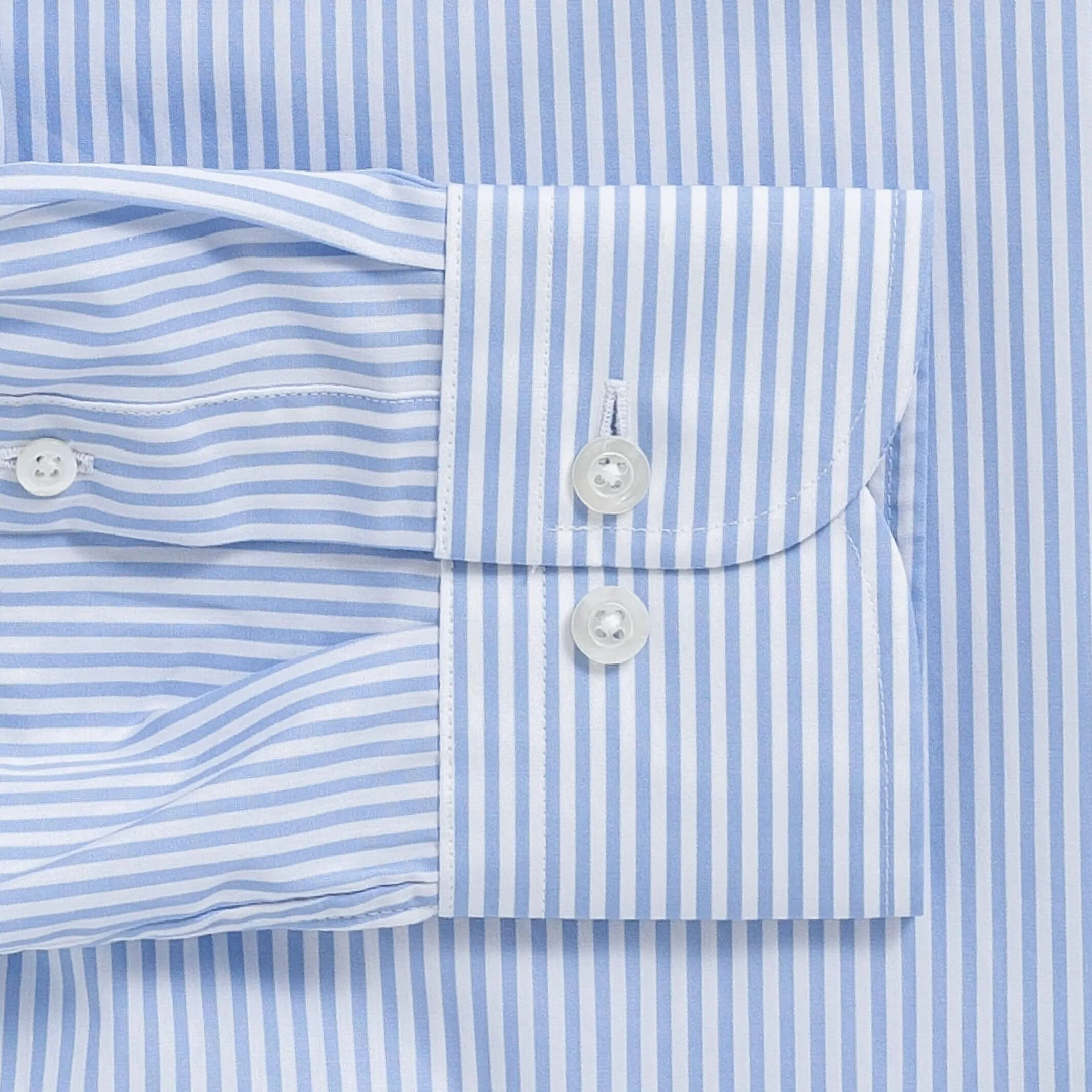 The Blue Regent 120s Poplin Stripe Custom Shirt