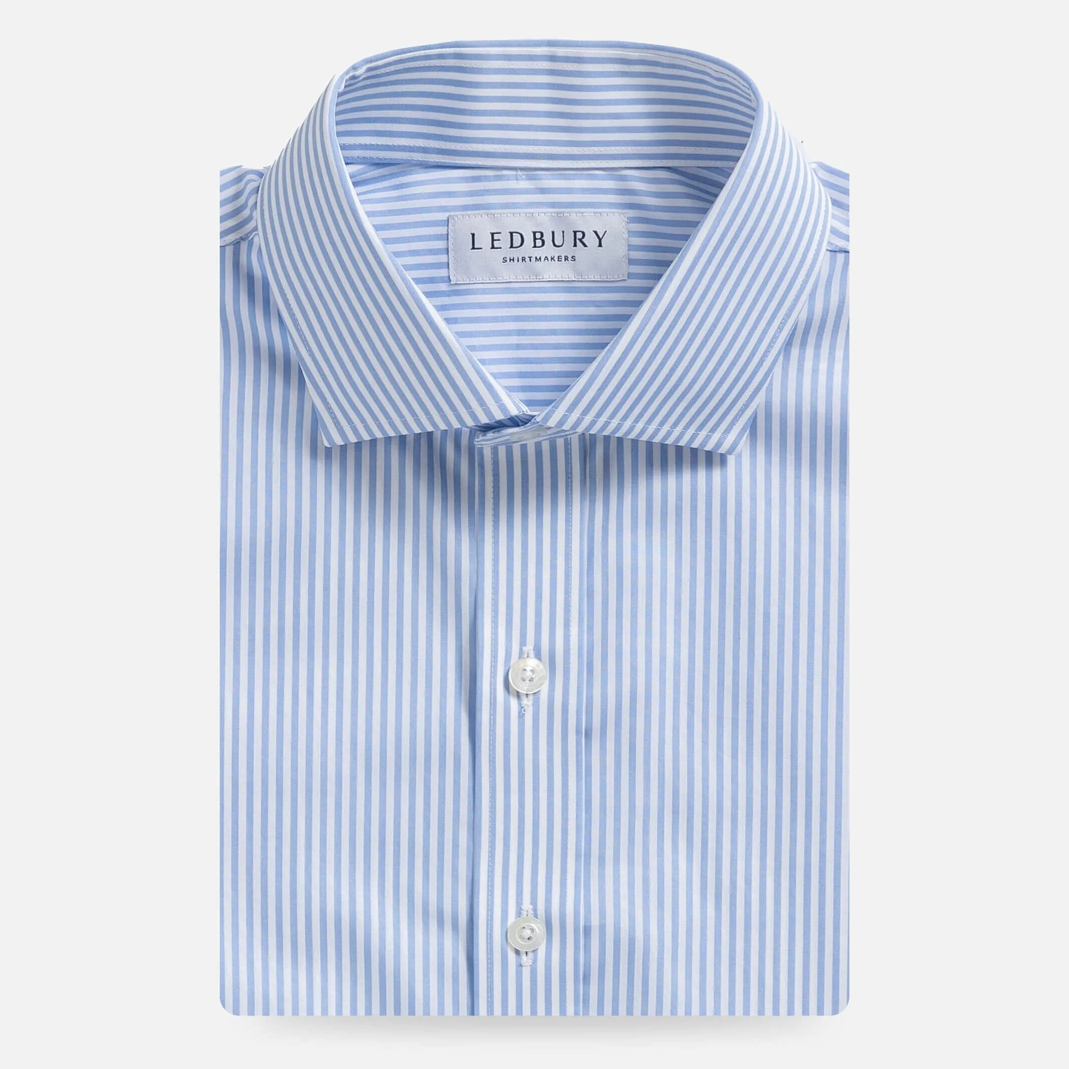 The Blue Regent 120s Poplin Stripe Custom Shirt