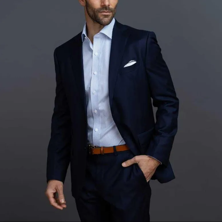 The Blue Regent 120s Poplin Stripe Custom Shirt