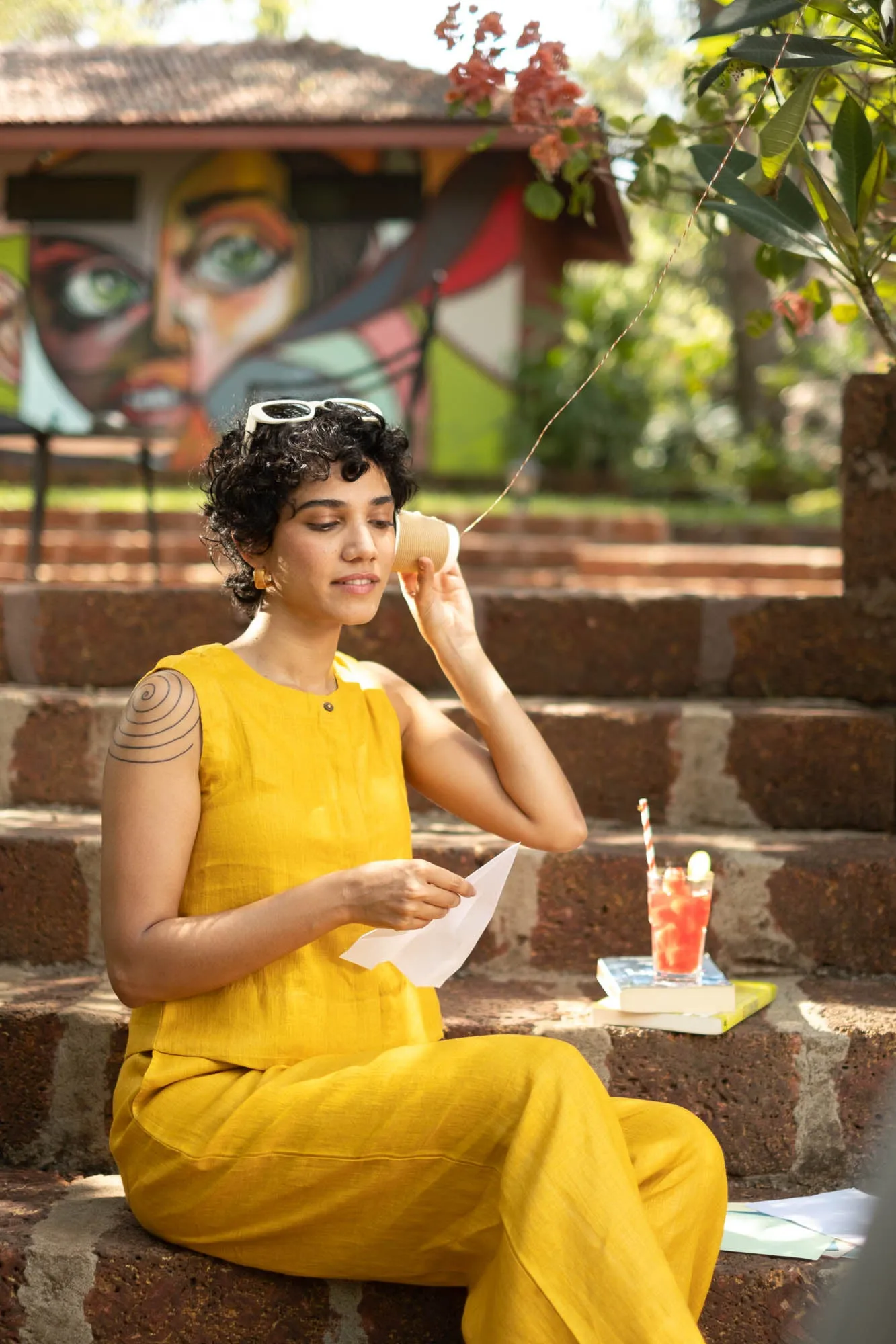 The Linen Sleeveless Shirt