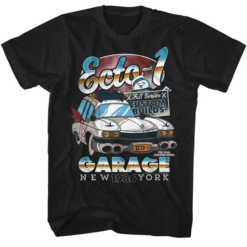 The Real Ghostbusters Ecto-1 Black T-Shirt
