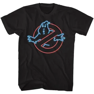 The Real Ghostbusters Neon Ghost Black T-Shirt
