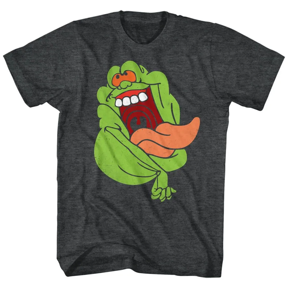 The Real Ghostbusters Slimer Black Heather T-Shirt