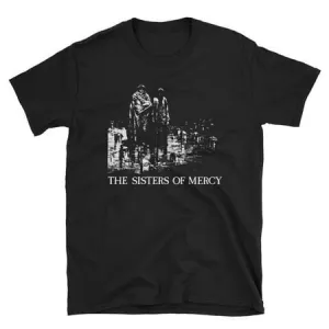 The Sisters of Mercy White Print Shirt Patricia Morrison the Mission the Cure the Smiths Joy Division Siouxsie and TheBanshees Goth