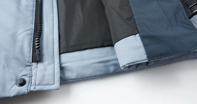 Thickened Hooded Puffer Down Jacket with Label Detailing