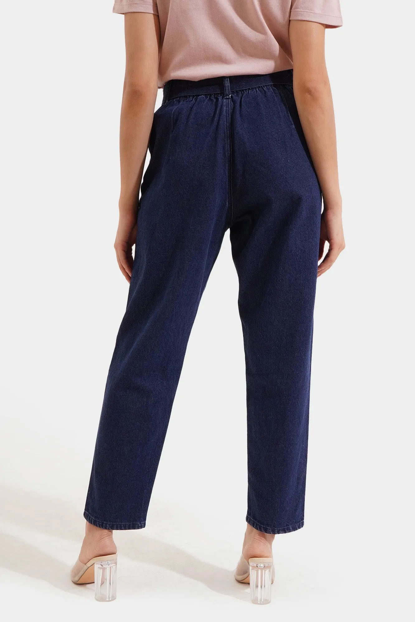 Tie Waist Cozy Jeans