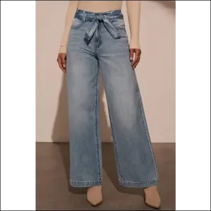 Tied Wide Leg Jeans: where Comfort Meets Chic and Style Says Yassss! 😂💃