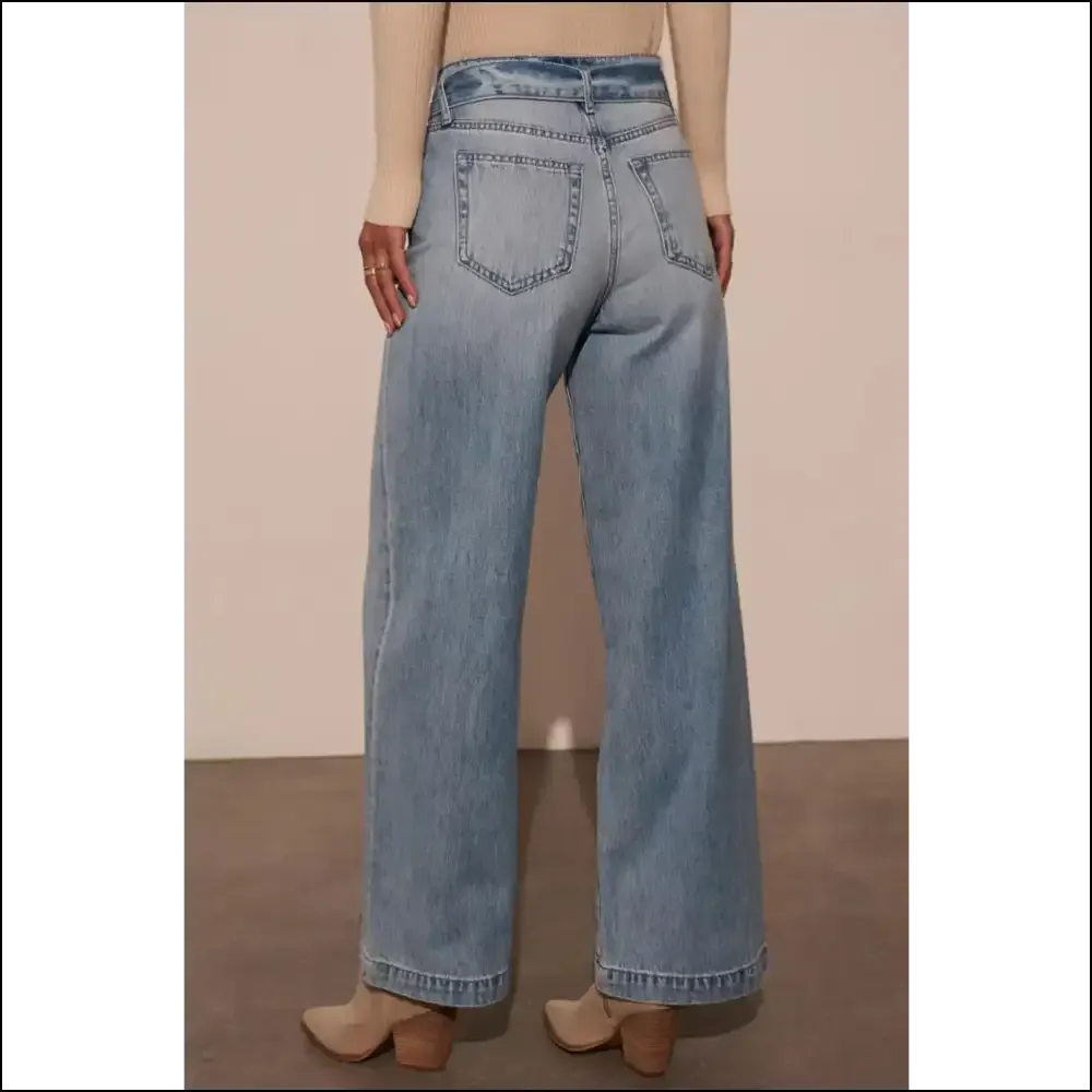 Tied Wide Leg Jeans: where Comfort Meets Chic and Style Says Yassss! 😂💃