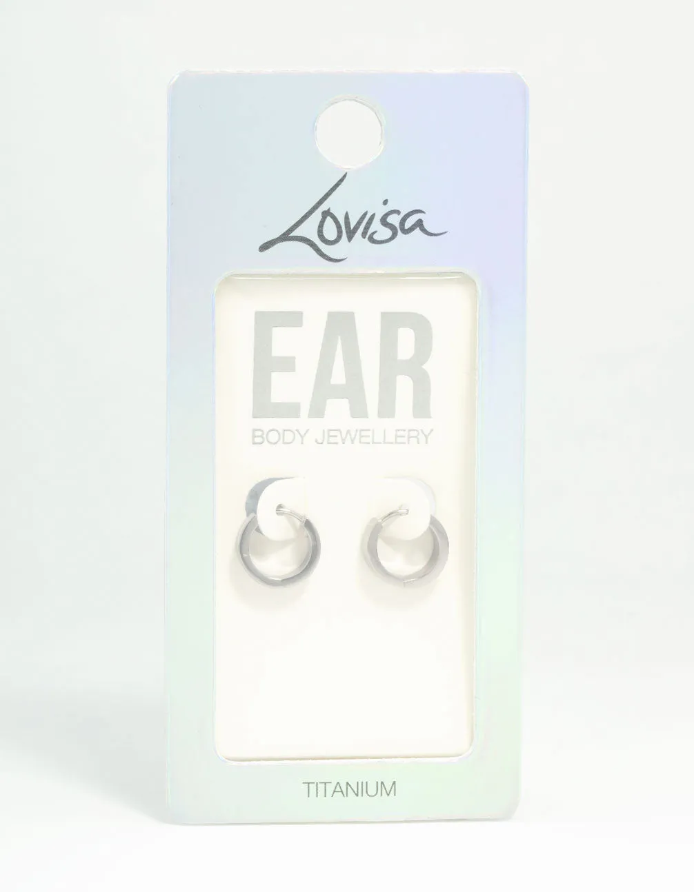 Titanium Classic Flat Hoop Earrings