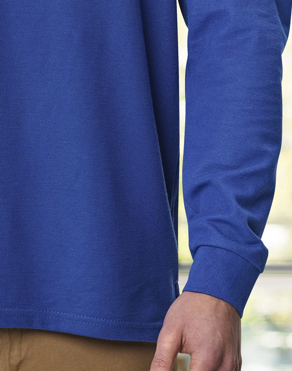 Traditional Poly/Cotton Pique LS Unisex Polo
