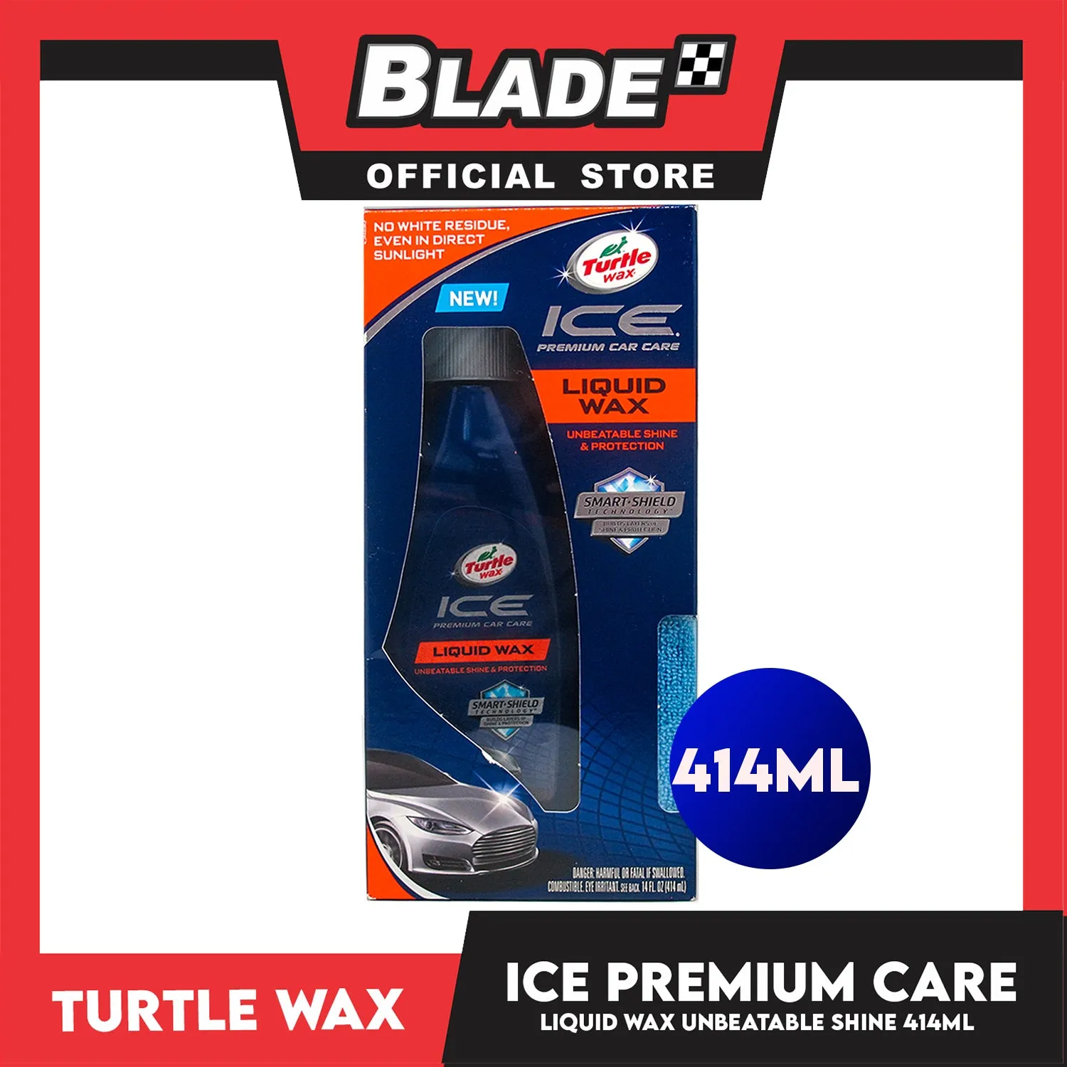 Turtle Wax Ice Premium Car Care Liquid Wax T-468 414ml