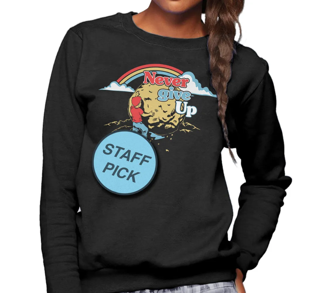Unisex Never Give Up Sisyphus Sweatshirt