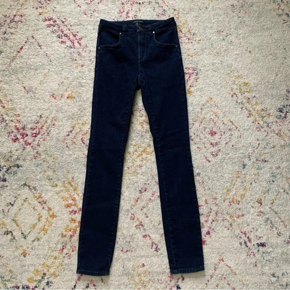 Universal Standard Seine High Rise Skinny Jeans 32 inch in Dark Indigo sz 00 L