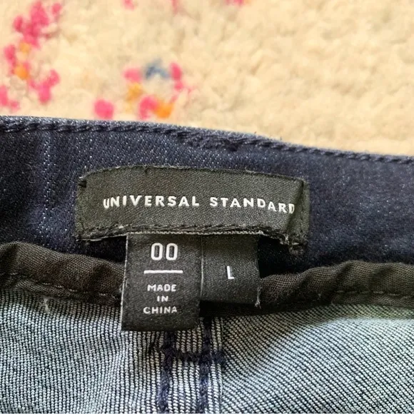 Universal Standard Seine High Rise Skinny Jeans 32 inch in Dark Indigo sz 00 L