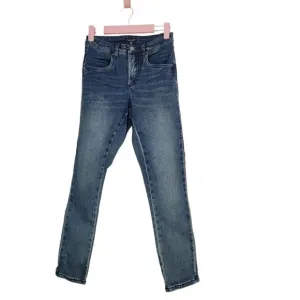 Universal Standard Womens Distressed Blue Seine High Rise Skinny Jeans Size 00