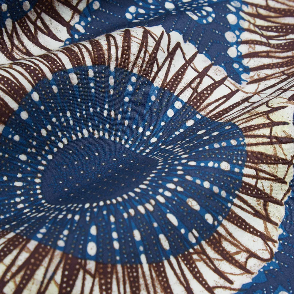 Universal Works Road Shirt Hokkoh Print Navy