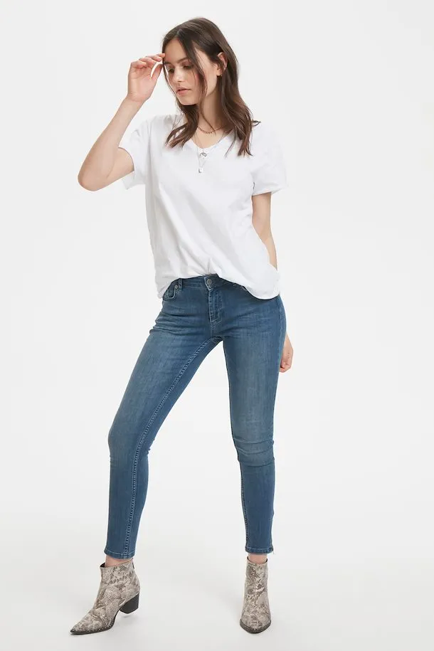 V Tee - White