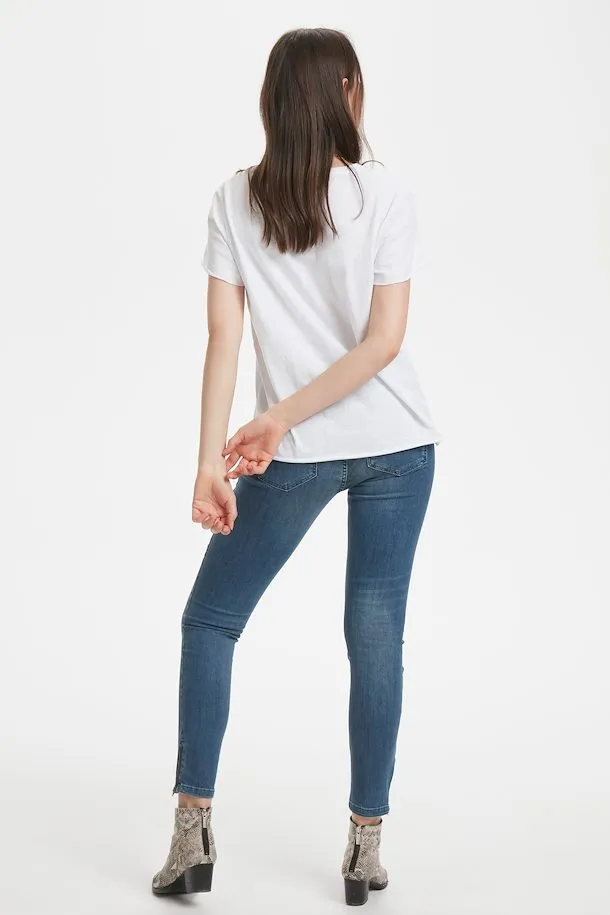 V Tee - White