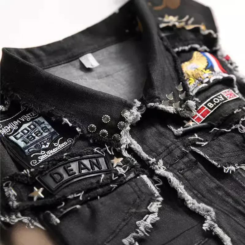 Veste Jeans Biker Sans Manche – Café Racer Original