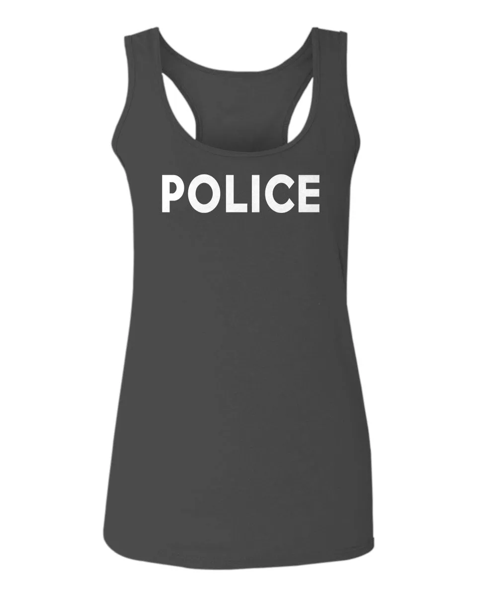 VICES AND VIRTUES Police Officer Costume Support Blue Lives  women's Tank Top sleeveless Racerback
