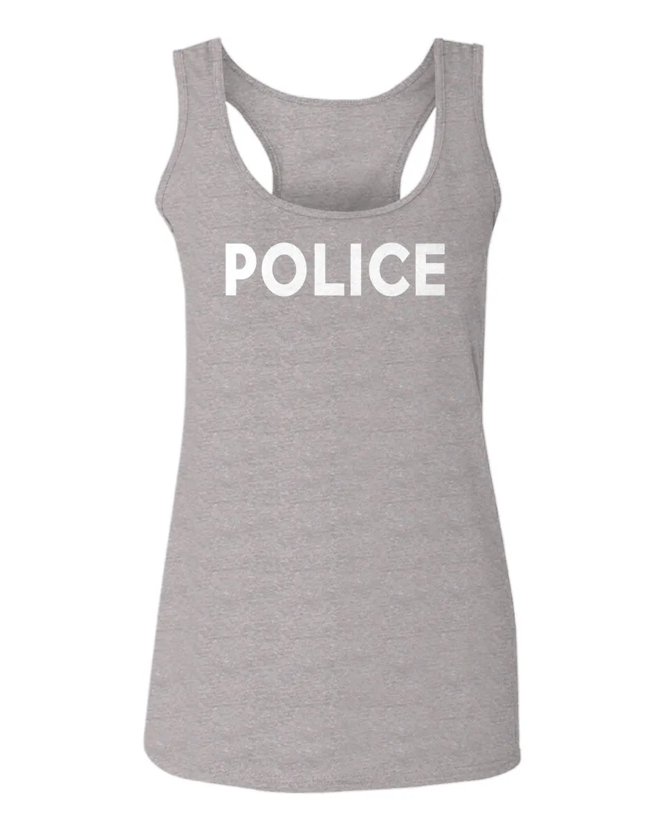 VICES AND VIRTUES Police Officer Costume Support Blue Lives  women's Tank Top sleeveless Racerback