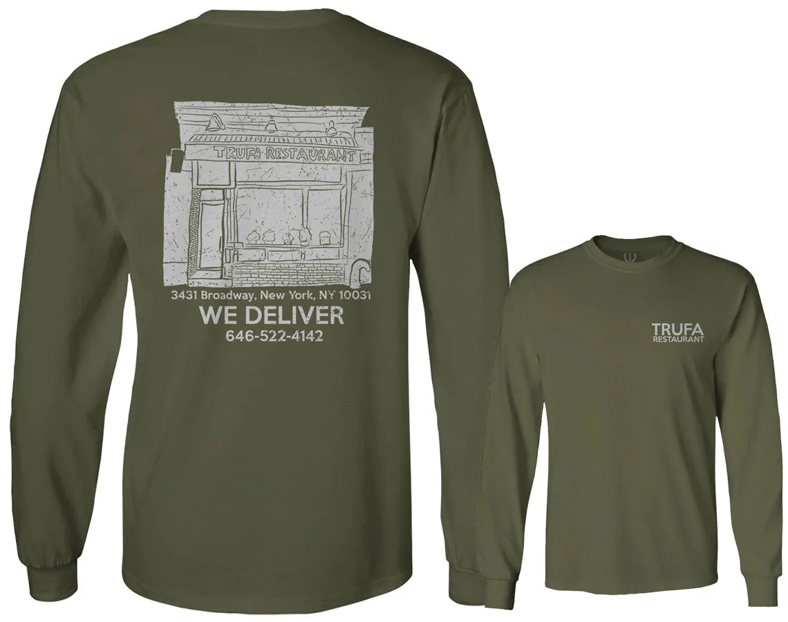 VICES AND VIRTUES TRUFA Restaurant mens Long sleeve t shirt