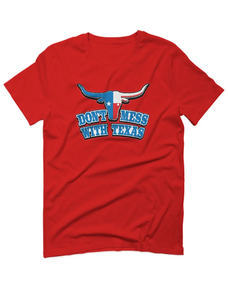 VICES AND VIRTUESS Texas State Flag Don't Mess with Texas Bull Lone Star For men T Shirt