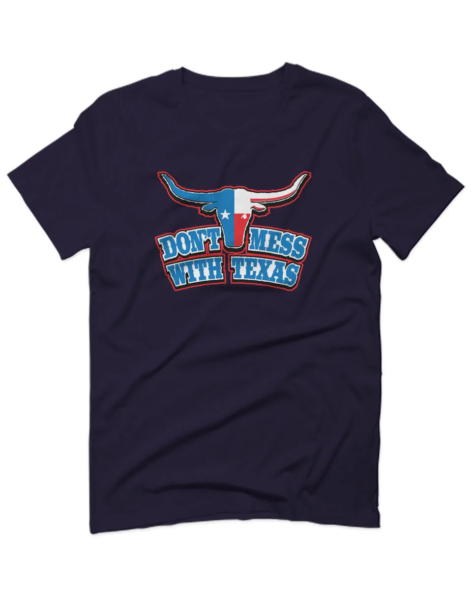 VICES AND VIRTUESS Texas State Flag Don't Mess with Texas Bull Lone Star For men T Shirt