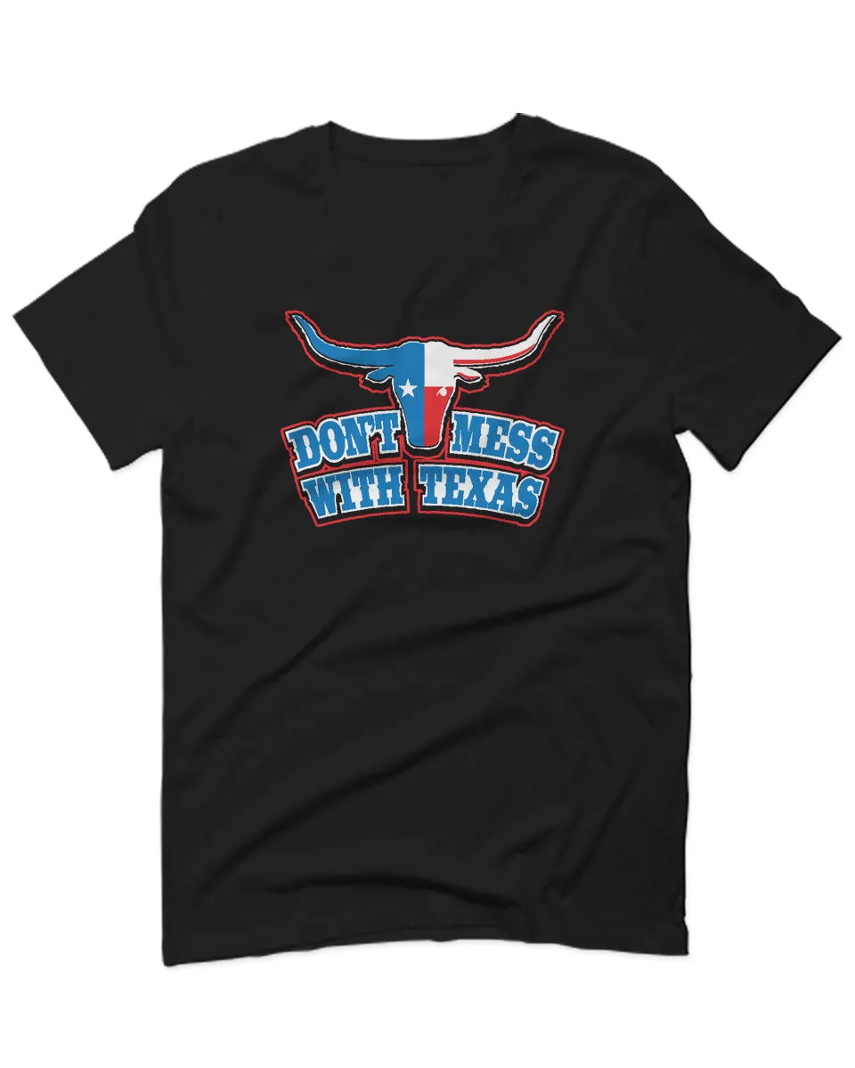 VICES AND VIRTUESS Texas State Flag Don't Mess with Texas Bull Lone Star For men T Shirt