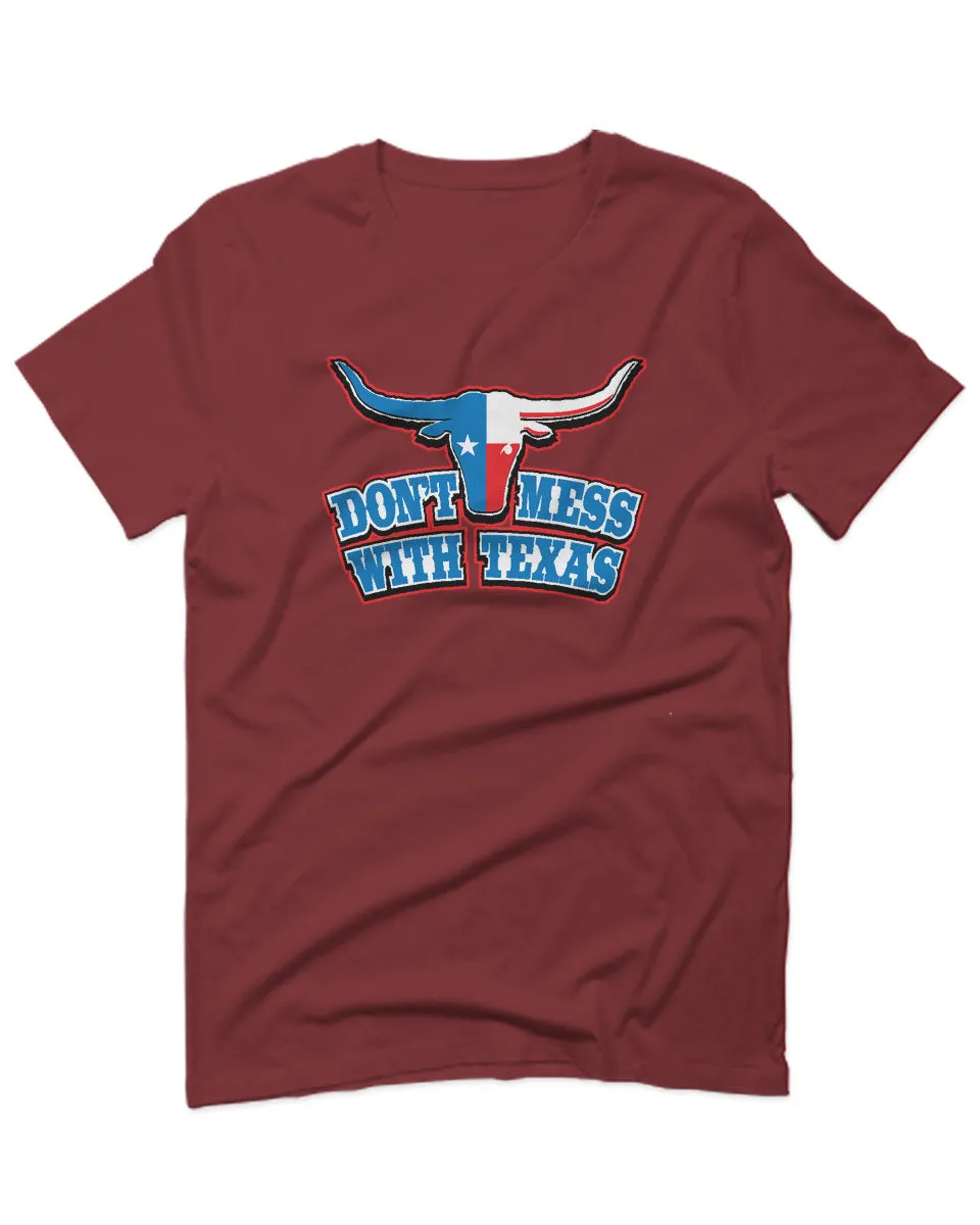 VICES AND VIRTUESS Texas State Flag Don't Mess with Texas Bull Lone Star For men T Shirt