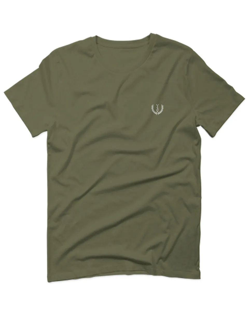 VICES AND VIRTUESS White Logo Seal Minimal Hipster Small For men T Shirt