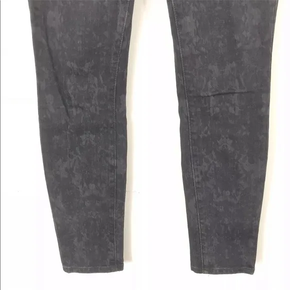 Vince 25 Dylan Skinny Ankle Jeans Distressed Black