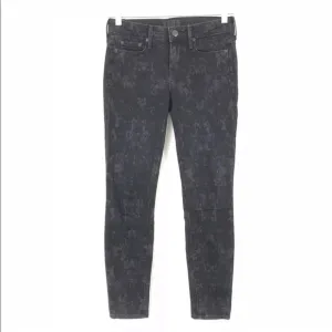 Vince 25 Dylan Skinny Ankle Jeans Distressed Black