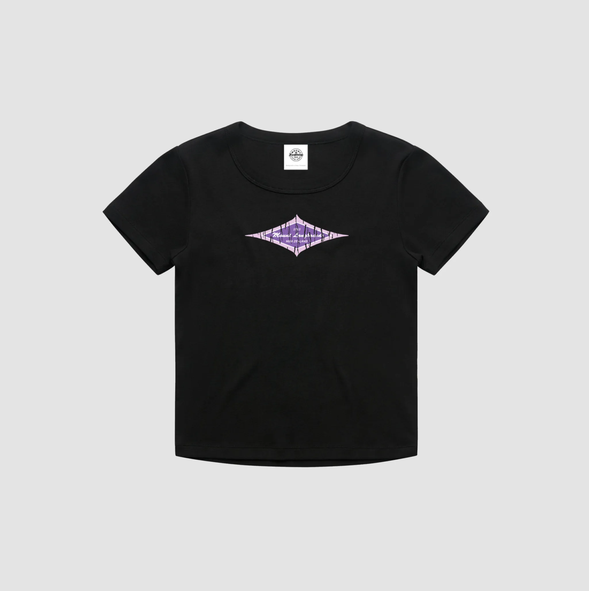 Vintage 80's Baby Tee  -  Black